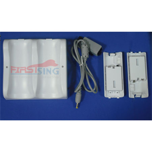 Image de Firstsing FS19251 for Wii Wireless sensor non-connection double charge station + 2PCS 1800mAh battery