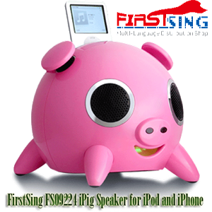 Image de FirstSing FS09224 iPig Speaker for iPod and iPhone