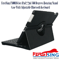 Image de FirstSing FS00117 for iPad 2 2nd 360 Degrees Rotating Stand Case With Adjustable Bluetooth Keyboard
