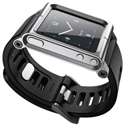 Изображение China FirstSing FS09080 Aerospace Grade Aluminum Watch Wrist Strap for iPod Nano 6G (Black)