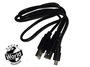 Изображение  FS19320A for Wii U 1A Dual USB Charge Link Cable