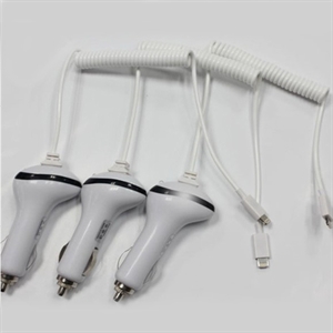 Изображение FS09341 Lightning 8 pin Car Charger Reel Cable for iPhone 5 iPod Touch 5th