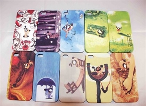 for iphone 4 4s Sticker metal plastic hard case cover の画像