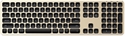 Image de Aluminum Bluetooth Keyboard with Numeric Keypad  Compatible with iMac iPad  MacBook  iPhone 