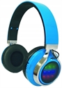 Foldable Wireless On-ear Headphones LED Lighting with FM MP3 RADIO