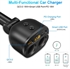 BlueNEXT Car Charger Cigarette Lighter Socket Type-c Charging Dual USB PD18W の画像