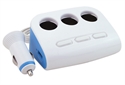Изображение Firstsing 12V Car Cigarette Lighter Dual USB 3 Way Socket Splitter Charger with Switch Control