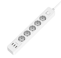 Firstsing 16A Wall Charger Socket with 5 Outlet and 3 USB Ports Travel Adapter Switch Power の画像