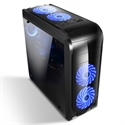 Firstsing Fancy Led fan USB 3.0 ATX with Tempered Glass Window gaming computer case