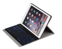 Firstsing Aluminium alloy Bluetooth Keyboard Leather Case Cover with Colourful backlight for iPadpro10.5