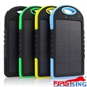 Изображение Firstsing 5000mAh Portable IP54 Waterproof Solar Charger Dual USB External Battery Power Bank