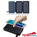 Firstsing Foldable Wireless Solar Power Charger 16000mah Portable Power Bank with 3 Solar Panels External Battery