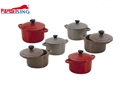 Picture of Firstsing Two Handle Round Mini Cocotte With Lid Heat Resistant Ceramic Color  Enamel Casserole Ceramic Mini Casserole