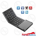 Firstsing Tri-fold Wireless Folding Keyboard Bluetooth 3.0 Portable Mini Touchpad Keyboard for Android IOS Windows の画像