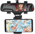 Multifunctional Car GPS Rearview Mirror Holder Phone Bracket Car Phone Holder の画像