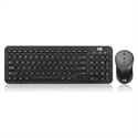 Изображение BlueNEXT Wireless Keyboard and Mouse Combo,with Waterproof Dot Keyboard and Mute Mouse,2.4 GHz Wireless Transmission for Windows Desktop Computer Laptop PC(A-black)