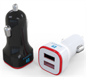 Compact Quick Charge 30W 4.8Amp Dual Port USB Car Charger QC3.0 Cigarette Charger