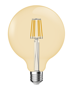 Picture of 66W Globe LED Filament Bulb Golden Tint