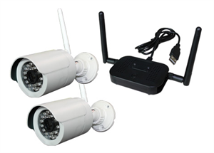 2CH Wireless HD 720P DVR CCTV Security Camera System の画像