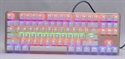 87 key USB Wired mixing light Aluminium panel mechanical game keyboard の画像