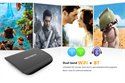 Android 6.0  dual band wifi Amlogic S912 Octa core Ram 2 Rom16G 4K Android TV BOX