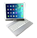 Mute Aluminium 360 Degrees Rotating Bluetooth Wireless Keyboard for iPad Air 2 の画像