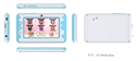 4.3" Rk2926 Single-core dual camera android 4.4 children kid table pc の画像