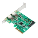 Image de PCI Express (PCI-E 4X slot) to 2 Ports USB3.1 Type-A 10Gbps Host Controller Card