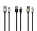 High quality nylon charging Lightning USB cable for iphone の画像
