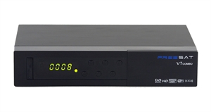 Изображение V7 combo 1080p DVB-S2/T2 HD satellite TV receiver support USB 3G Wifi