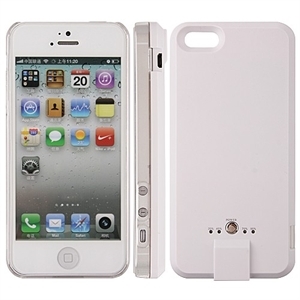 Picture of X5 High Quality Power Pack Case Cover For iPhone 5 White 2600mAh